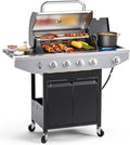 4-Burner Propane Gas BBQ Grill by EUHOME