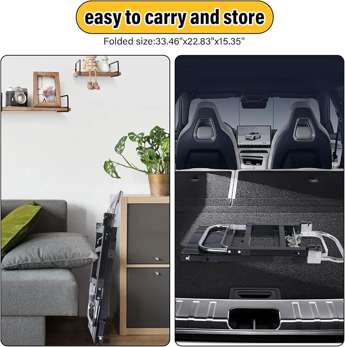Upgraded 3 in 1 Folding Hand Truck, 600lbs Capacity, Heavy Duty Convertible - Image 7