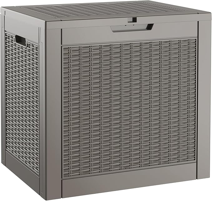 NUNU LAB Outdoor Storage Box 31 Gallon, Waterproof Indoor Outside Deck Boxes by NUNULAB