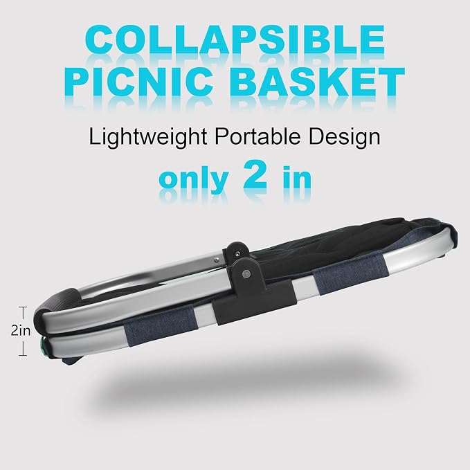 Picnic Basket, SIYUAN Shopping Basket - Image 3