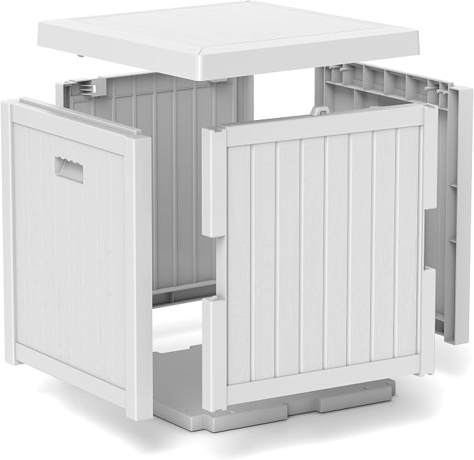 ZYJOYY 51 Gallon Resin Deck Box, Outdoor Storage Box Waterproof - Image 3