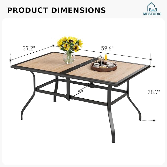 MFSTUDIO Outdoor Patio Dining Table - Image 3