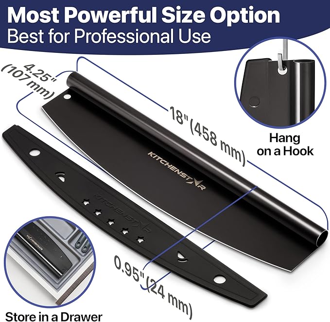 KitchenStar 18-Inch Pizza Cutter Rocker Blade - Image 4