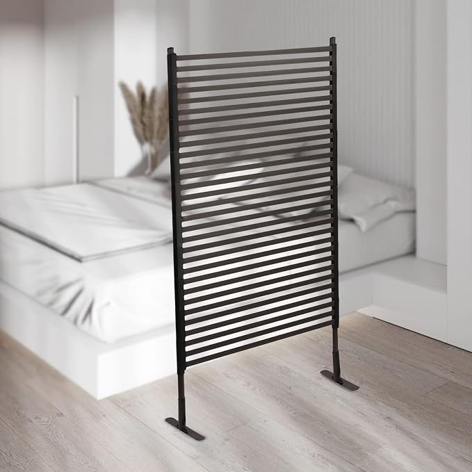 Metal Outdoor Privacy Screen, Freestanding Outdoor Divider Decorative Privacy - Image 5