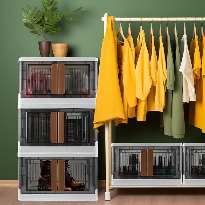 Storage Bin, Cabinet with Lids, 8.4 Gallon Capacity, With Double Door and Lock - Image 7