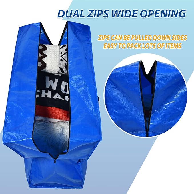 Extra Large Storage Bags, 98 Gallon XXL Jumbo Large Moving Bags Heavy Duty - Image 3