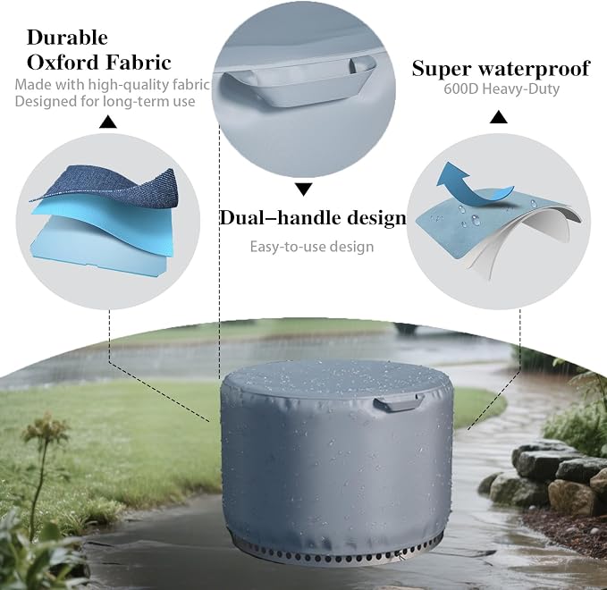 Chinchilla Fire Pit Cover Round - Image 4