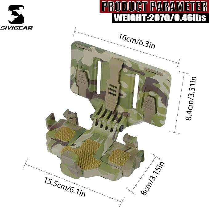 Tactical Phone Holder Available in Full Size Plate Carrier Phone Mount Adjust - Image 2