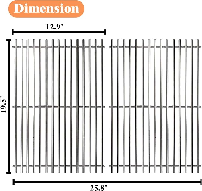19.5" Stainless Steel Cooking Grates - Image 2