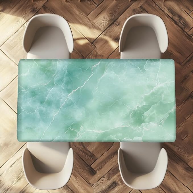 Rectangle Table Cloth Cover Waterproof Elastic Fitted Polyester Fitted - Image 5
