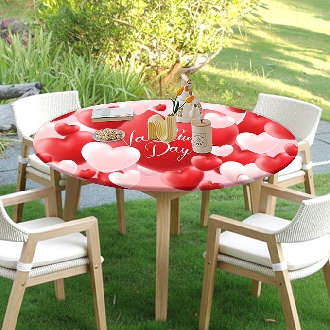 Valentines Day Round Fitted Tablecloth - Image 7