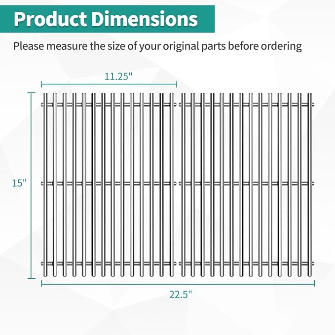 9MM 15" Stainless Steel Grill Grates - Image 2