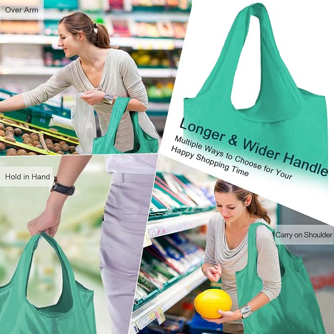 BeeGreen Reusable-Grocery-Bags-Foldable-Machine-Washable-Reusable-Shopping-Bags- - Image 6