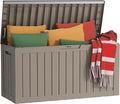 EasyUp 80 Gallon Outdoor Storage Box Waterproof, UV Resistant Resin Deck Box by EASYUP