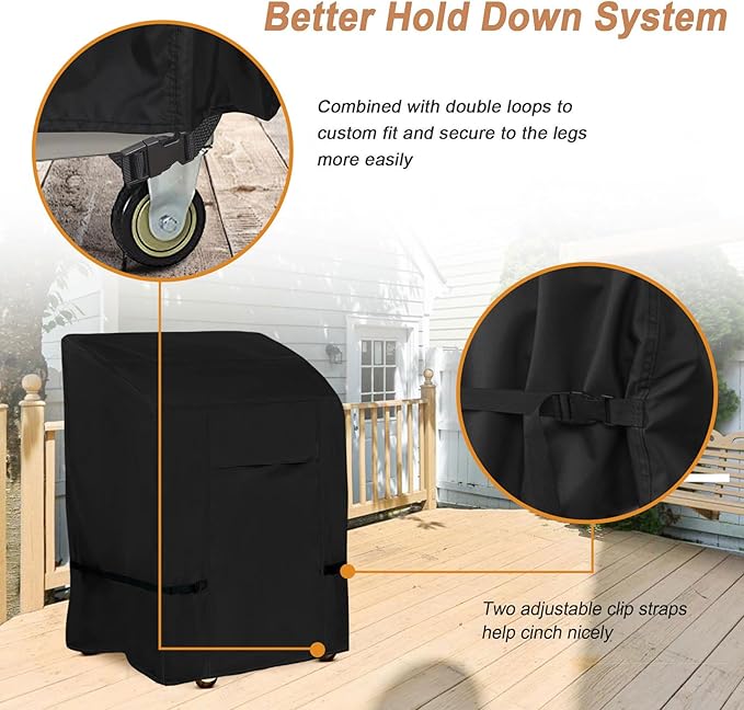NettyPro BBQ Grill Cover Heavy Duty Waterproof 32 inch, Outdoor 2 Burner Gas - Image 4
