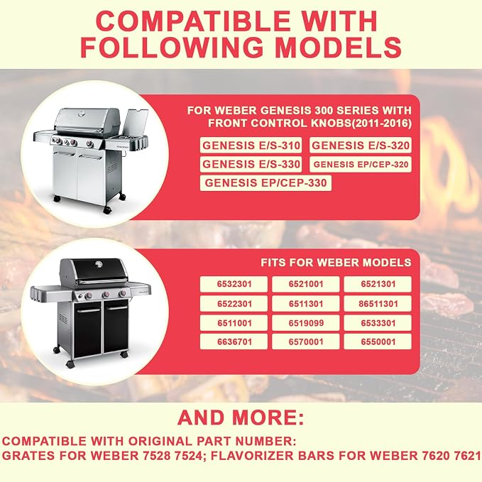 Genesis E310 Grill Grates & 7620 Flavorizer Bars - Image 4
