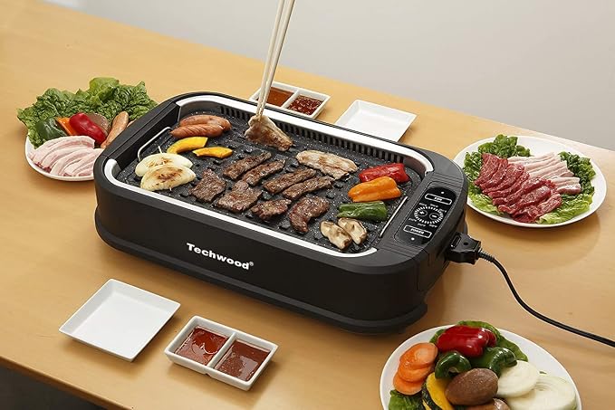 Techwood Indoor Grill Smokeless Grill, Electric Korean BBQ Grill - Image 9