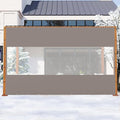 Domi Heavy Duty Outdoor Clear Panel Curtain, 18 oz Waterproof PVC Polyester by domioutdoorliving
