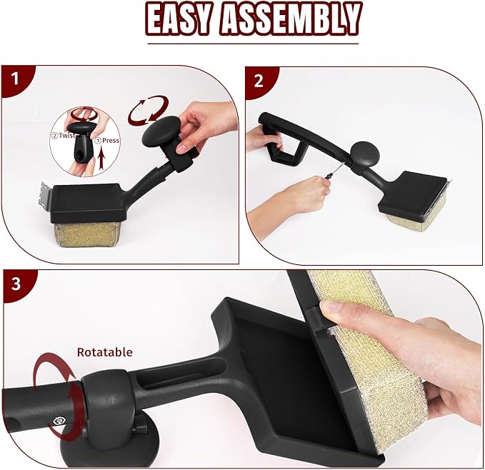 SHINESTAR Bristle-Free Griddle Cleaning Kit – BBQ Steam Grill Brush - Image 8
