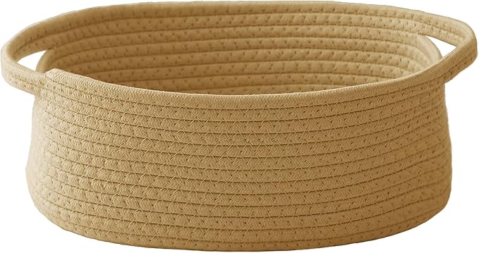 Woven Basket, Small Rope Storage Bin by JMvicyroam