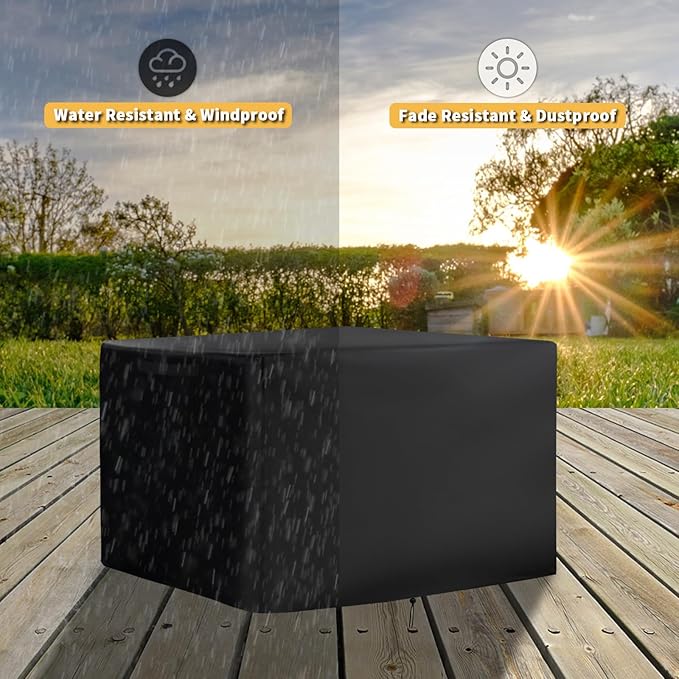 Grill Cover for Bestfire Tabletop 2 Burners Gas Grill, Heavy-Duty 600D Tabletop - Image 5