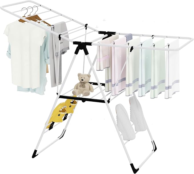 Tangkula Clothes Drying Rack, Collapsible Laundry Rack by TANGKULA