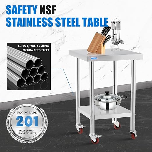 Stainless Steel Table for Prep & Work - Image 3