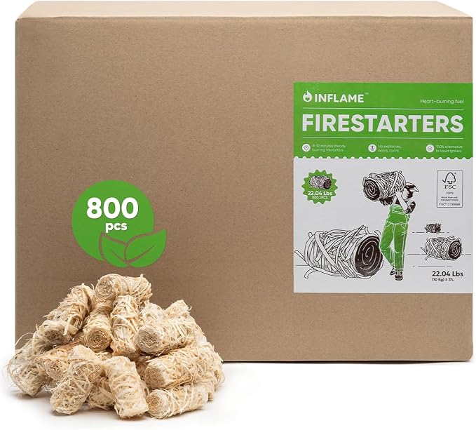 Inflame Fire Starters 800 pcs Fire Starters by INFLAME