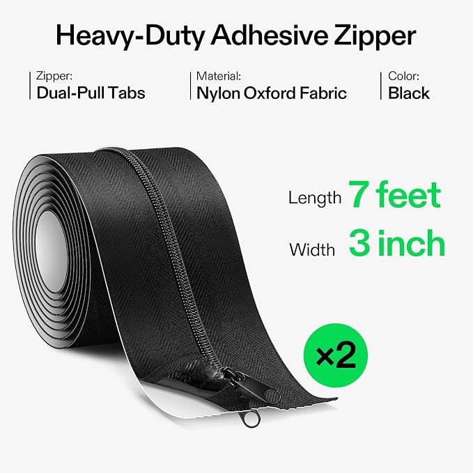 VIVOSUN 2-Pack Self Adhesive Zipper Door - Image 2