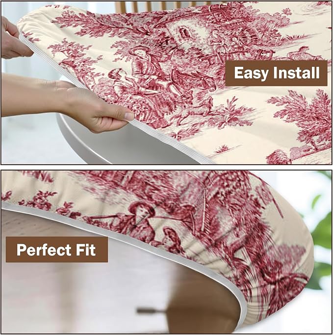 French Country Round Fitted Tablecloth - Image 6