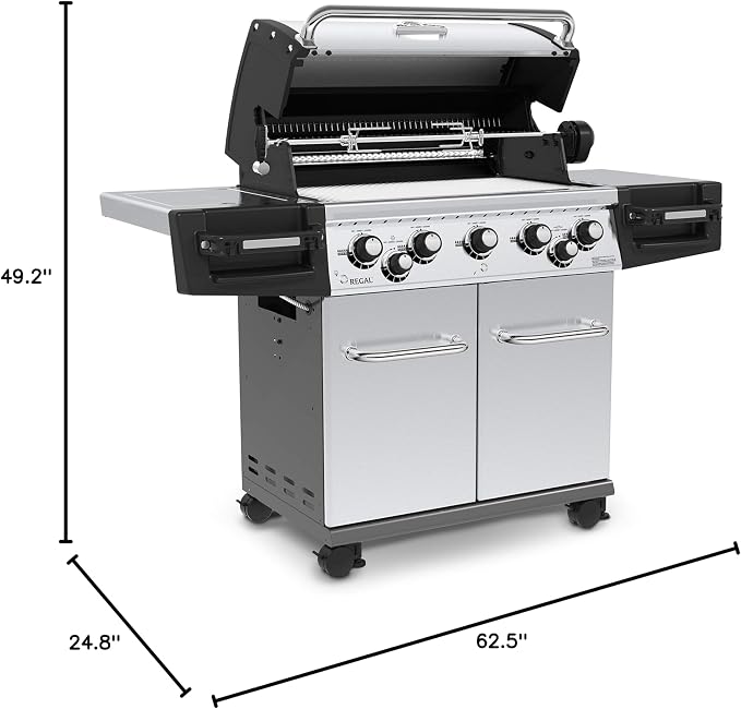 Broil King 958344 Regal S 590 Pro Propane Gas Grill, Stainless Steel - Image 19