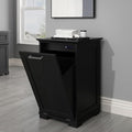 OLD CAPTAIN Wooden Tilt Out Trash Cabinet, Wooden Kitchen Garbage Can Free by OldCaptainFurnitureLighting