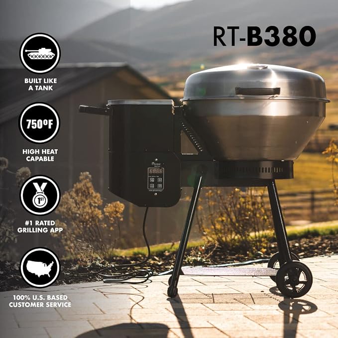 recteq Pellet Grill RT-B380 Bullseye + Cover, and Electric Pellet Smoker Grill - Image 2