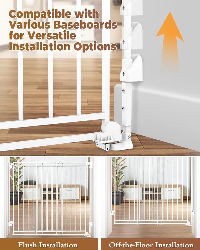 34-53" No Bottom Bar Baby Gates Dog Gate - Image 8