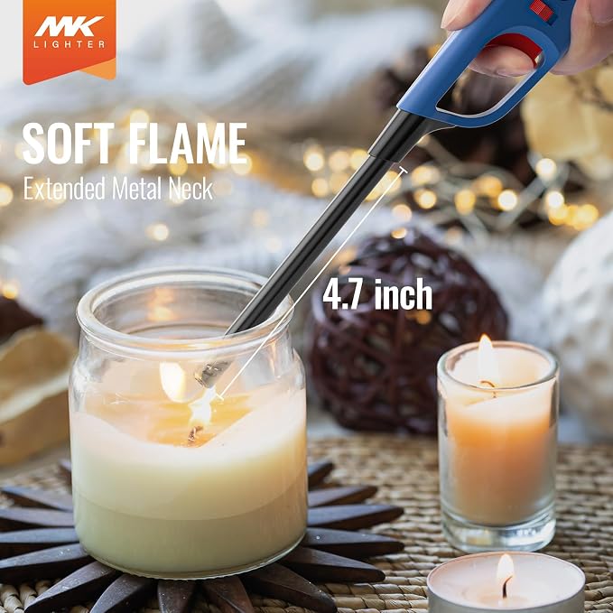 MK Lighter 6-Pack Multi-Purpose Butane Lighters – 4 Soft Flame Utility + 2 Mini - Image 2