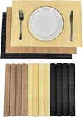 ANDSTAR Set of 12 Pcs Bamboo Placemats by Andstar