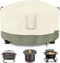 Fire Pit Cover, Outdoor Heavy Duty 600D 100% Waterproof Fire Pit Cover Round by Dalema