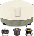 Fire Pit Cover, Outdoor Heavy Duty 600D 100% Waterproof Fire Pit Cover Round by Dalema