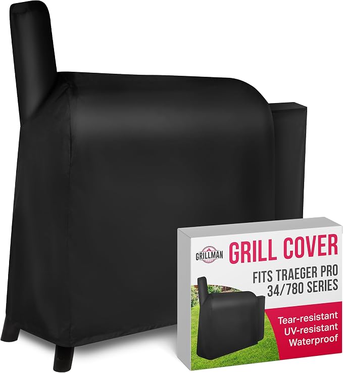 Grill Cover by Grillman, 49 Inch, BBQ Outdoor Grill Covers, Charcoal & Gas by Grillman