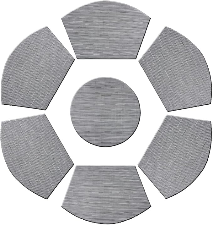 PIGCHCY Wedge Shaped Placemats Set of 6 - Image 5