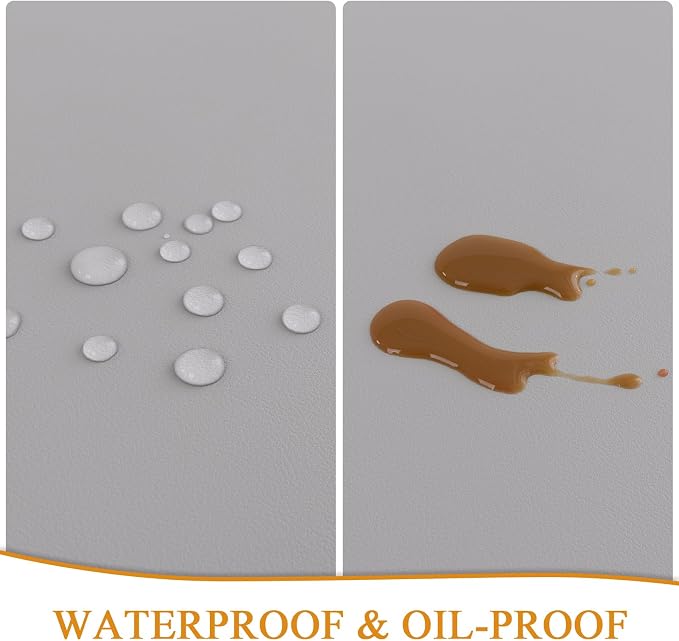 SHACOS Placemats Set of 6 Faux Leather Waterproof Leakproof Wipeable PU - Image 4