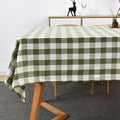 Gingham Tablecloth Rectangle Table Cloth Heavy Duty Cotton Checkered Table Cover by Yofori