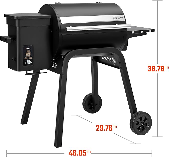 Brisk It Zelos-450 Electric Wood Pellet Smoker Grill – A.I. Smart BBQ Grill - Image 2