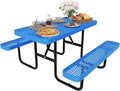 4FT Rectangular Metal Picnic Table by MakeaGoodChoose