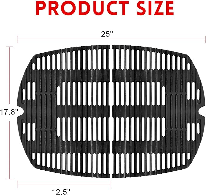 GGC 7646 7584 Grill Grates for Weber Q3200 Q320 Q300 Q3000 Q3100 Gas Grills - Image 2