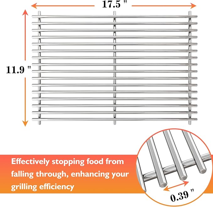 17.5" Grill Grates for Weber Spirit 300, Spirit 700, Genesis - Image 7
