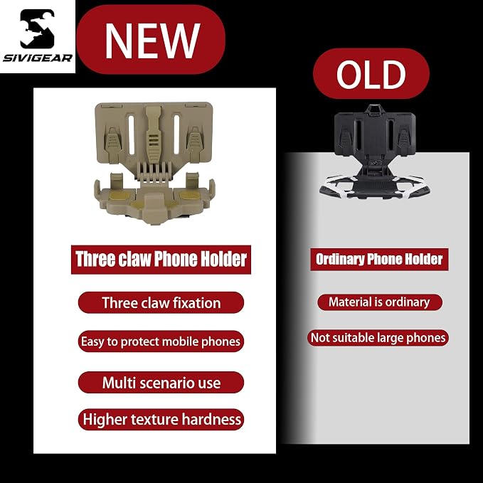 Tactical Phone Holder Available in Full Size Plate Carrier Phone Mount Adjust - Image 4