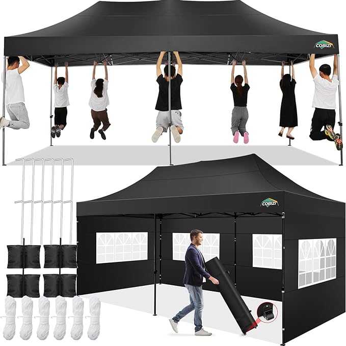 COBIZI 10x20 Pop up Canopy Tent 10x20 Canopy by COBIZI