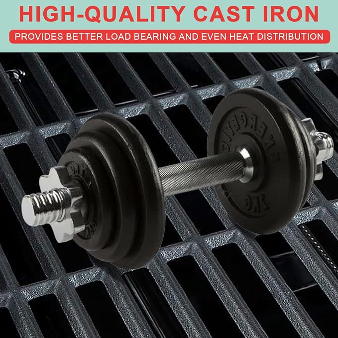 Porcelain Steel Heat Plate & Cast Iron Cooking Grate - Image 4
