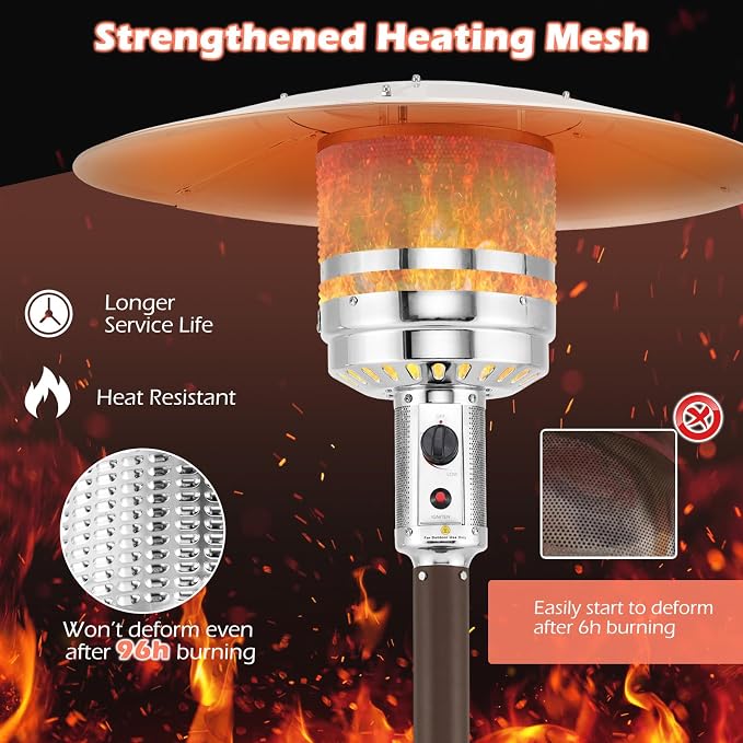 Tangkula 50, 000 BTU Propane Outdoor Heater, Patio Heater - Image 2